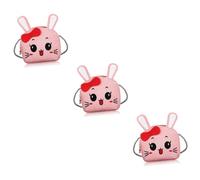 PACKOVE 3 Piezas Bolso Monedero Conejito Bolso de la Moneda de Las niñas Bolso Bandolera Mini monederos Bolso de niña Bolso de Conejito para niños Bolso Bandolera Kawaii niñita Cartera