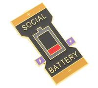 PACKOVE 3 Piezas Broche de Batería Social Pin de Resistente para Ropa Bufandas y Bolsos Accesorio Práctico y Decorativo para Diario Especiales