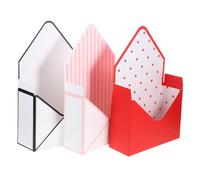 PACKOVE 3 Piezas Cajas de Forma Arreglos de Puntos Rayas Floristerías