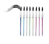 PACKOVE 3 Piezas Cepillo para Pestañas Spiral Gemas de Imitación Peine para Cejas y Pestañas Postizas Herramientas de Maquillaje Color Aleatorio