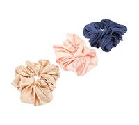 PACKOVE 3 Piezas Coleteros de Satén para Mujeres y Niñas Elásticos Rosa y Azul Marino Perfectos para Especiales