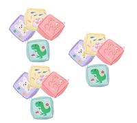 PACKOVE 3 Series Bolsa De Almacenamiento Cosmética Menstruación Femenina Neceser Multiusos Dibujos Animados Toallas Sanitarias Monedas Y Tarjetas Accesorio Portátil Niñas Y 4 Piezas X 3