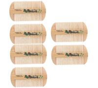 PACKOVE 3 Series Peine Rark Bamboo Peine Fino Para El Cabello Peine Anticaspa Peine Chino Peine De Cabello Multipropósito Peinado De Remoción De La Caspa Del Cabello Bambú 2 Piezas X 3