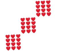 PACKOVE 3 Series Vendaje En Forma De Corazón Conformado Parche De Corazón Ser Corazones Aderezo En Forma De Corazon Para Heridas Pegajoso Cuidado Impermeable Rojo 30 Piezas X 3