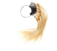 PACKOVE 30 Anillos De Muestra De Cabello Humano 9° Beige Claro, Set De 30 Mechones Para Prueba De Color, Suministros Profesionales Para Salones De Belleza y Técnicos De Tinte