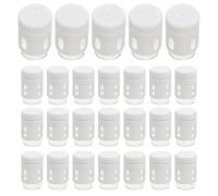 PACKOVE 30 Piezas Mini Botellas de Vidrio de 5ml con Tapa y Tapón Interior, Resistentes a Fugas y Aptas para Almacenamiento de Muestras y Procesos de Belleza