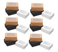 PACKOVE 30 Unidades Caja de Jabón para Almacenamiento y Exhibición, Caja Portátil Ventana para Jabón Artesanal, Adecuado para Regalos, Manualidades y Festividades