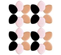 PACKOVE 30 Unidades Mini Finger Powder Puff Super Soft Teardrop Triangle Shapes For Precise Foundation Concealer And Under Eye Setting Portable With Storage Box For Go Touch-ups