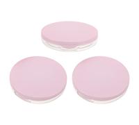 PACKOVE 3juegos Herramientas de Maquillaje Envase para Polvos Faciales Vacío con Borla Estuche Compacto con Espejo para Maquillaje de Viaje Envase para Polvos Fijadores de Viaje