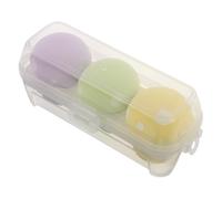 PACKOVE 3pcs Matcho Mayor De Sponga Capajo De Capajo Podente Polvo Pogo Maypo De Maypo Sponga Sponga Sponga Sponga Fundación Puff Puff Powder Aplicador