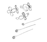 PACKOVE 3piezas Accesorios Cabello Vikingos Vintage de Metal Conjunto de Pinzas para Recogidos Tradicionales para Peinados Ceremoniales