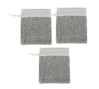 PACKOVE 3piezas Bolsa De Jabón Exfoliante Natural Unidades Bolsa Para Jabón Solido Soporte Para Barra De Champú