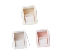 PACKOVE 3piezas Cajas De Transparentes Cuadradas Unidades Para Flores Cajas De Almacenamiento De Embalaje