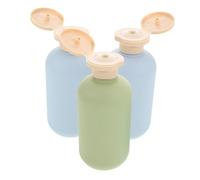 PACKOVE 3piezas Combinación de Botellas de Lavado Vacías de Rellenables para Champú Acondicionador Botellas de Tocador para Viajes