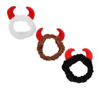 PACKOVE 3piezas Diademas De Ducha Para Mujeres Diademas De Cuerno Reutilizables Bandas Cabello Cosméticas Para Spa Tocados Para Lavarse La Cara