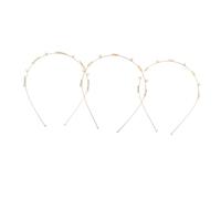 PACKOVE 3piezas Diademas de Perlas y Estrellas para Playa Marcos de Metal Accesorios de Sirena para Mujer