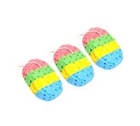 PACKOVE 3piezas Esponja Baño Natural Colores Esponjas Ovaladas Exfoliante Herramientas Baño