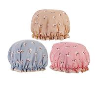 PACKOVE 3piezas Gorro de Ducha Diseño de Caballito Impermeables y Transpirables Estampado de Dibujos Animados Accesorios de Baño para Uso Diario la Ducha