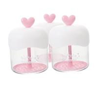 PACKOVE 3piezas Love-shaped Transparent Foam Maker Para Limpieza Facial Herramienta Rápida De Espuma Para Cuidado Piel y Baño Multi-funcional Para Champú y Lavado De Cara