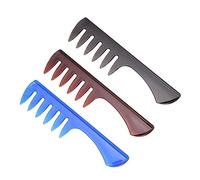 PACKOVE 3piezas Peine para Peinar Profesional de Horquilla Dientes Anchos para Hombre Organizador de Laca Cabello para Uso Peluquería o Casa