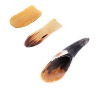 PACKOVE 3piezas Tabla para Raspar Cuernos de Buey Natural Masajeador Facial y Corporal Varilla de Raspado de Cuerno de Buey para Cuidar la Piel la Cara Cuerpo
