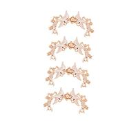 PACKOVE 4 Pares Botón Presión de Metal con Diseño de Ave Mítica para Chal Suéter y Cierre para Cárdigan