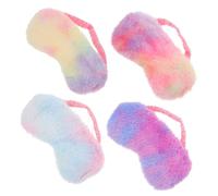 PACKOVE 4 Piezas Antifaz Para Dormir Noche Antifaz Para Ojos Secos Ojo De Viaje Dibujos Animados Máscara Para Dormir Durmiendo Máscara De Migraña Acolchado Máscaras Para Los Ojos Satín