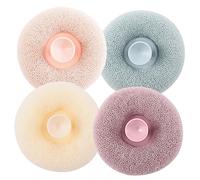 PACKOVE 4 Piezas Bola de baño ducha pelota exfoliante Baños adulto bola de bañera accesorios de baño red de espuma de lufa depurador de baño para el cuerpo depurador de bañera Pensilvania