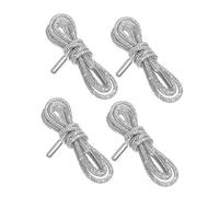 PACKOVE 4 Piezas cordones de zapatos joyería de zapatos cordones para zapatillas de deporte zapatillas de brillo cordón Silver