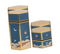 PACKOVE 4 Piezas Latas Metálicas para Caja Hermética Pequeña de Almacenamiento Resistente y Portátil para Oficina y Viaje