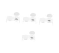 PACKOVE 4 Piezas plato de monómero acrílico limpiador debe manicura lavar esmalte de uñas titular de monómero titular de líquido acrílico plato para uñas Acero inoxidable