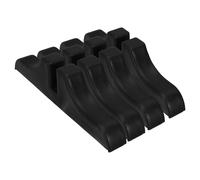 PACKOVE 4 Piezas Soporte para Pies de Pantalla de Privacidad de Plástico Negro, Base Engrosada Resistente y Fácil Mantenimiento para Separadores de Ambientes en Casa U Oficina