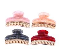 PACKOVE 4 Piezas Traje De Agarre De Cabello Mujer Empuñadura De Cabello Clips Pelo Garras De Pelo Acortar Ducha Pelo Garra Clip De Garra De Cabello Gorros De Ducha Acrílico
