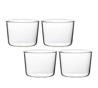 PACKOVE 4 Vasos de Redondos Tacto Cómodo de 200 Ml Fáciles de Limpiar para Postres y Snacks para Transportar y Servir