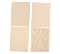 PACKOVE 4hojas Práctica Para Tatuar y Sintética Para Maquillaje Permanente Láminas y Marco Para Cejas Flexible Textura Realista Para Principiantes Formación Artística