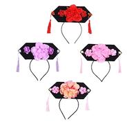 PACKOVE 4piezas Accesorios Vintage Qing Para Tocados Decorativos De Retro Aleatorios