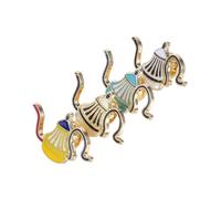 PACKOVE 4piezas Broche De Cafetera Metálico Forma De Cafetera De Goteo Broche De Utensilio De Café Para Solapa Vestir