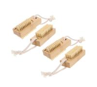 PACKOVE 4piezas Cepillos Para Uñas Acrílicas Limpiar y Fregar Para Manos y Pies Compacto