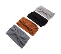 PACKOVE 4piezas Diademas De Yoga Para Mujer Diadema Ancha Elástica Antideslizante Para Hacer Ejercicio Por Diseño Elegante