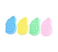 PACKOVE 4piezas Esponjas De Baño Exfoliantes Esponjas De Lufa Vegetales y Corporal