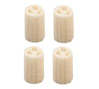 PACKOVE 4piezas Esponjas De Lufa Natural Para Espalda Cuerpo Toalla De Baño Champú y Baño Exfoliante Corporal