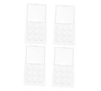 PACKOVE 4piezas Estuche Para Sombras De Ojos Organizador De Maquillaje Contenedor Vacío Caja Cosmética Portátil Para Amigas