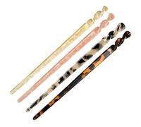 PACKOVE 4piezas Horquillas de Acetato Pelo Forma de Caparazón de Tortuga Herramientas de Peinado para Mujer Accesorios Cabello Palillos Pelo Palillos para Moños para Uso Diario y Ocasiones