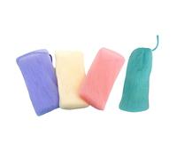 PACKOVE 4piezas Malla para Jabón Bolsa Espumosa de Arroz para Exfoliar Práctica Bolsa de Malla para Jabón Baño