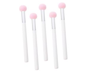 PACKOVE 5 Esponjas Cabezal De Esponja Corrector Pequeño Para Cosmético Seco y Húmedo Herramienta Maquillaje Para Aplicación Precisa Facial Color Rosa Mango