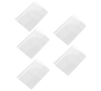 PACKOVE 5 Fundas Transparentes para Pasaporte Diseño de PVC para Documentos y Viajes, Paquete de 5 Unidades Prácticas y Duraderas