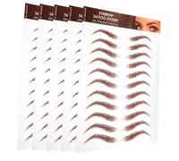 PACKOVE 5 Hojas Pegatinas de Cejas para Maquillaje Transferencia Simulada de Cejas Impermeables Realistas para Forma y