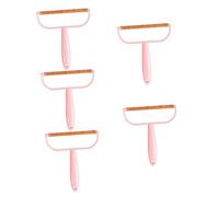 PACKOVE 5 Piezas afeitadora de terciopelo agente de mudanzas rodillo de pelusa para pelo de mascotas quitapelusas manual máquina de afeitar de tela removedor de pelusa rosa