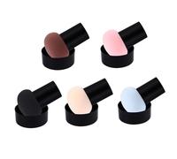 PACKOVE 5 Piezas Borla De Polvo Forma De Hongo Aplicador De Polvo Facial Para Maquillaje Suministros Cosméticos De Doble Uso Secas y Húmedas Esponjas Para Base De Maquillaje Líquida