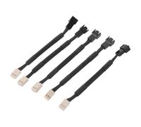 PACKOVE 5 Piezas Cable Ventilador PC para CPU Reducción de Ruido, Plug And Play en Plástico y Aleación, Adecuado para Decoracion Verano en Ordenador Sobremesa Silencioso